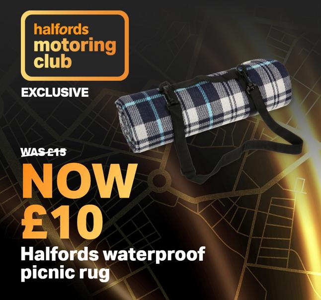 SAVE 1/3
              Halfords waterproof picnic rug